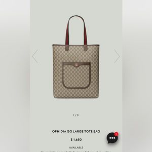Unisex Gucci tote bag !